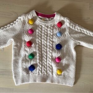 Boden Cream Cable Knit Sweater